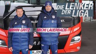 Die Busfahrer des FC Bayern München: Michi Lauerbach und Armin Gritz