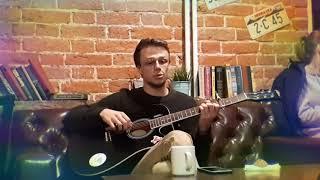 Евсей Ковалёв поёт под гитару в Jeffrey's Coffee - Sufjan Stevens - "To be alone with you"