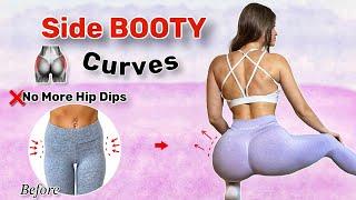 Get Round Booty, Curvy HipsFix Hip Dips at Home! Side Glute Workout, Fast & Effective! No Equipment