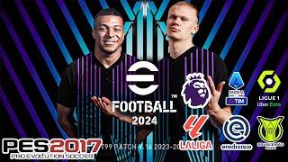  PATCH GRÁTIS: PES 2017 com Europa e Brasileirão 2024  Faces, Uniformes, Estádios e Placares Únicos