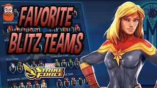 My Favorite Blitz Teams - Marvel Strike Force - MSF