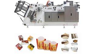 eco burger box /pizza box/takeaway paper box making machine