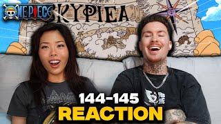 A SKY ISLAND?! | First Time Watching One Piece Episode 144-145 Reaction