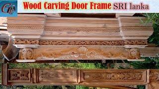 How to make a beautiful carved door frame for your home gpp woodcarving woodpeckers