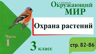 Охрана растений. Окружающий мир. 3 класс, 1 часть. Учебник А. Плешаков стр. 82-86