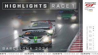 Extended Highlights | Barcelona 2024 | Race 1 | Fanatec GT World Challenge Europe