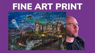 THOMAS KINKADE WAYNE MANOR FINE ART PRINT / SIDESHOW COLLECTIBLES