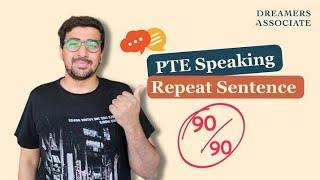 Repeat Sentence 90/90 in PTE Academic Speaking by Talha Minhas