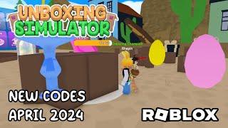 Roblox Unboxing Simulator New Codes April 2024