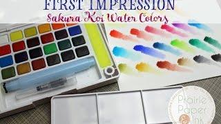 Sakura Koi Water Colors | First Impression & Review