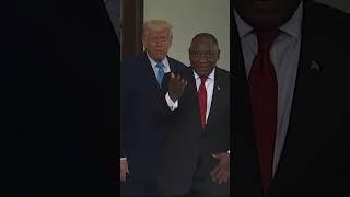 Trump meets with South Africa's president at White House