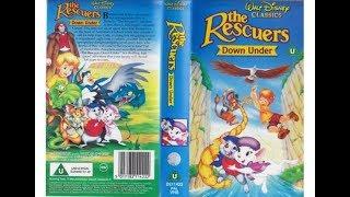 The Rescuers Down Under UK VHS opening and closing (1992)