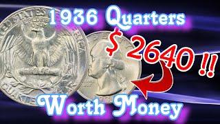 1936 Washington Quarter Varieties Worth Money