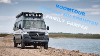 Roomtour NEW 4x4 MB Sprinter Family Offroad Camper // VEO VANS