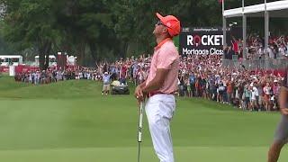 Rickie Fowler gets 1st win since 2019 at the Rocket Mortgage Classic