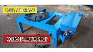 USED OIL STOVE COMPLETE SET 