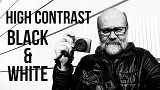 High Contrast Black & White Magic: 40mm lens Street Photography.