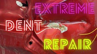 Extreme Quarter Panel Dent Repair