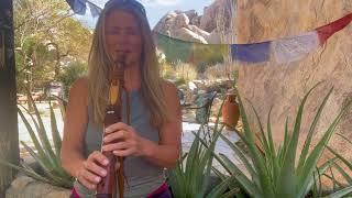 Flute Postcard with Wind Chimes - Tibetan New Year Meditation with Christine Stevens