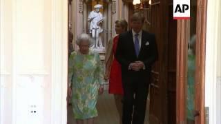 Queen welcomes Dutch royals on their first visit as King and Queen