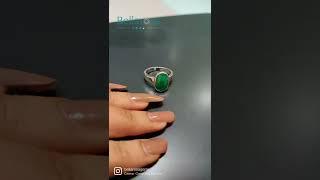 Emerald with Silver Rings for Men |Bellarosa Gems