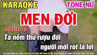 Karaoke Men Đời Tone Nữ Nhạc Trữ Tình Mới 2024 | Karaoke Phi Long