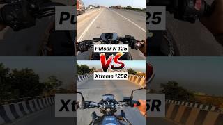 Bajaj Pulsar N 125 vs Hero Xtreme 125R  Gear Challenge #shorts #xtreme125r