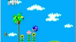 Graphic error in Green Hill Zone (Sonic 1, Master System)