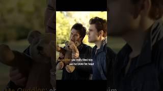 Stefan throws the bear  #thevampirediaries #tvd #damonsalvatore #stefansalvatore