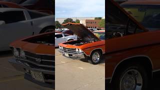 The orange on this ‘69 Chevelle Malibu is  #chevy #chevelle #malibu #chevymalibu #sbc #musclecar