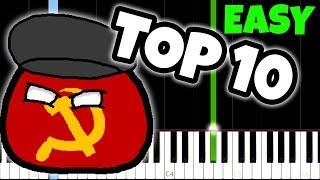 10 Russian Songs You've heard, but dont know the name [Easy Piano Tutorial]