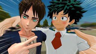 Deku Shows Eren And The Scouts His Titan! (AOT VR)