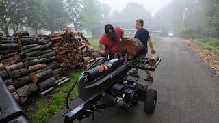 Splitting wood has never been easier with the Countyline 40 Ton wood splitter