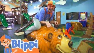 Blippi Visits Kids Time in Las Vegas Indoor Playground | Fun and Educational Videos for Kids @Blippi