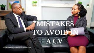 What Are The Common Mistakes That Should Be Avoided In A  CV