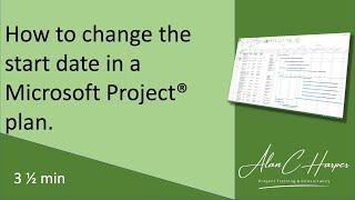 Setting Microsoft Project Start Date
