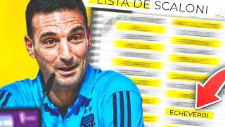 SCALONI SACÓ LA PRE-LISTA DE ARGENTINA VS BRASIL Y URUGUAY