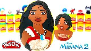 Moana 2 Filmi Moana ve Kız Kardeşi Simea Sürpriz Yumurtaları Oyun Hamuru PlayDoh