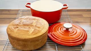 Dutch Oven Bread, An amazing crispy bread recipe.