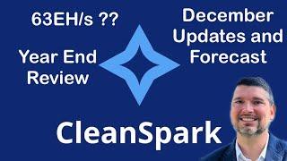 Cleanspark December Mining  Update and Year Review. 63EH in 2025???