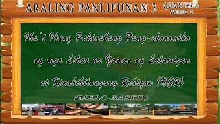 ARALING PANLIPUNAN 3 - Q4 WEEK 2 IBA'T-IBANG PAKINABANG PANG-EKONOMIKO NG MGA LIKAS NA YAMAN NG NCR