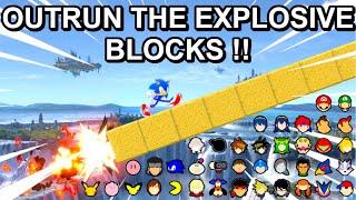 Outrun Explosive Blocks On The Slope  - Super Smash Bros. Ultimate