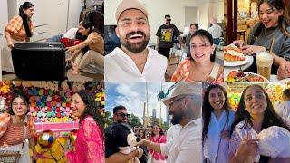 SAMTA LAYI INDIA TON AYE SUITS | LUGGAGE UNPACKING | BESTIES NAL MEETUP AT MOOMBA | INDER & KIRAT