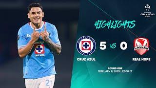 Cruz Azul vs Real Hope | 2025 Concacaf Champions Cup | Round One