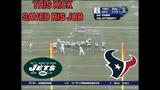 The Kick That SAVED Mike Nugent's CAREER | Texans @ Jets (2006)