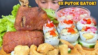 Crispy Pork Belly,Crispy Pata,Pork Chicharon at Balut Mukbang Asmr | PUTOK BATOK Mukbang Philippines