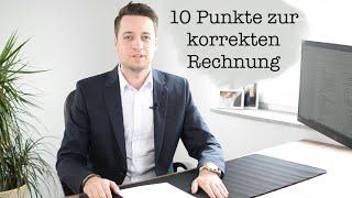 10 Punkte um RECHNUNGEN korrekt auszustellen  #Rechnungen #Rechnungsstellung #KaberSteuerberater