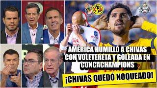 AMÉRICA ELIMINÓ a CHIVAS de CONCACHAMPIONS con contundente triunfo. Pasó a cuartos | Futbol Picante