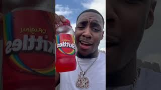 TRYING SKITTLES NEW DRINKS #foodie #drink #drinkreview #skittles #review