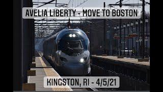 Amtrak Avelia Liberty Move to Boston - Railfanning @ Kingston Station (4/5/21)